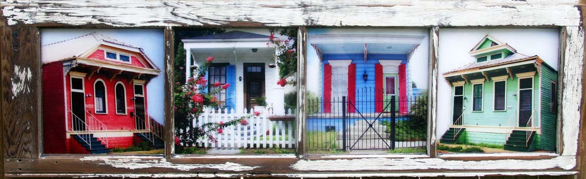 Four Pane Houses in a Row